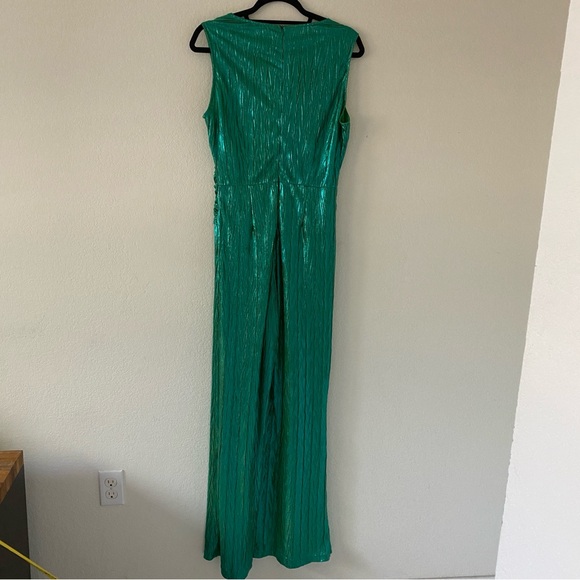 CQ by CQ Metallic green jumpsuit - Picture 5 of 15